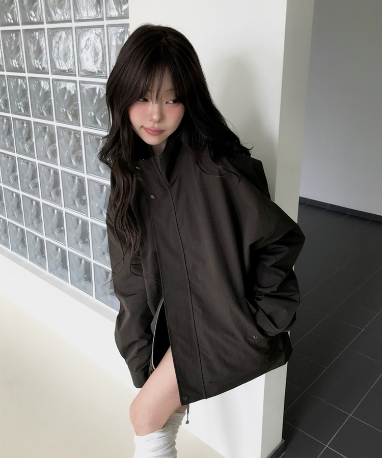 ハイネックフィールドジャケット BROWN