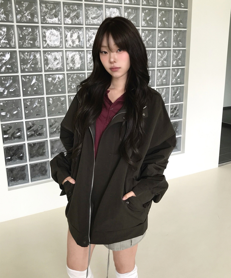 ハイネックフィールドジャケット BROWN