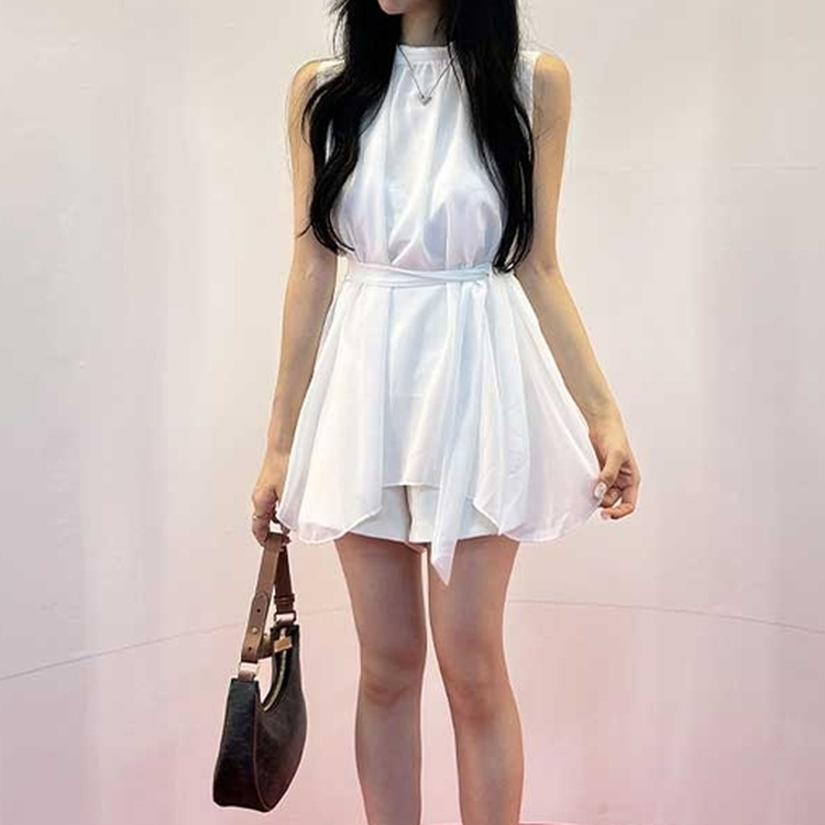 ガーリーシフォンブラウス WHITE