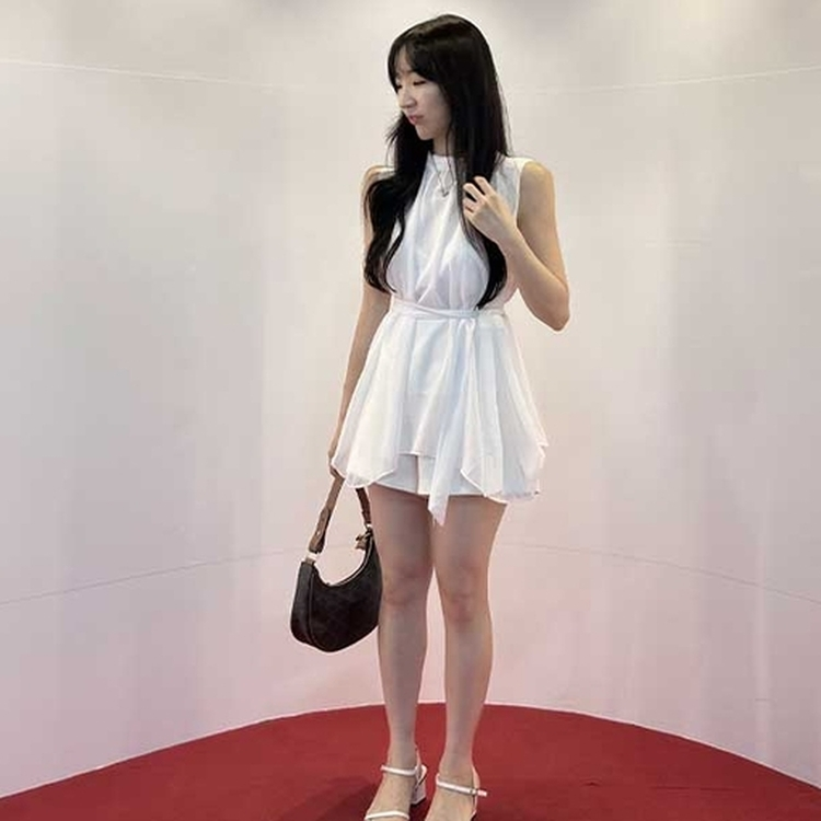 ガーリーシフォンブラウス WHITE
