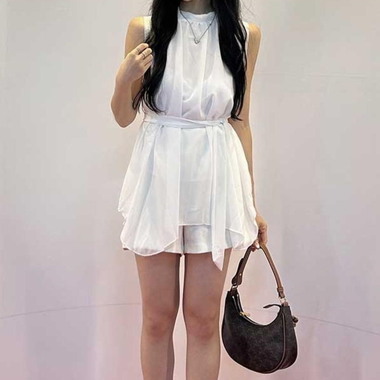 ガーリーシフォンブラウス WHITE