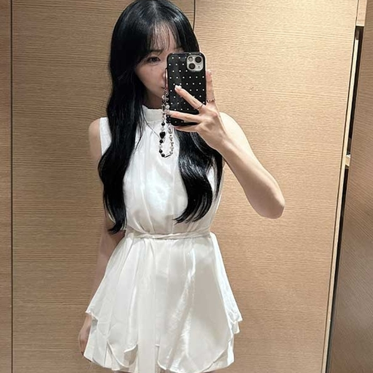 ガーリーシフォンブラウス WHITE