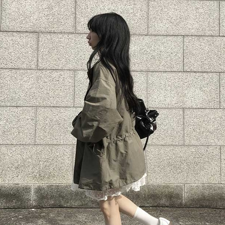 ポケット2wayミリタリージャケット KHAKI