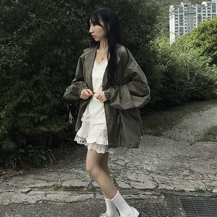 ポケット2wayミリタリージャケット KHAKI