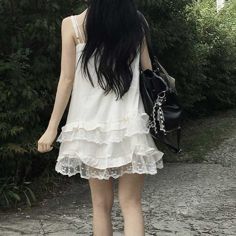 レイヤードレースミニワンピース LIGHT BEIGE