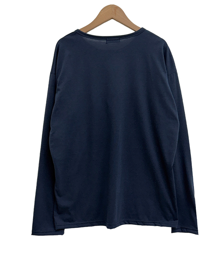 ルーズヘンリーネックボタンTシャツ(8color)