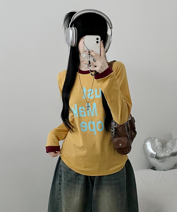 リンガールーズ長袖Tシャツ YELLOW