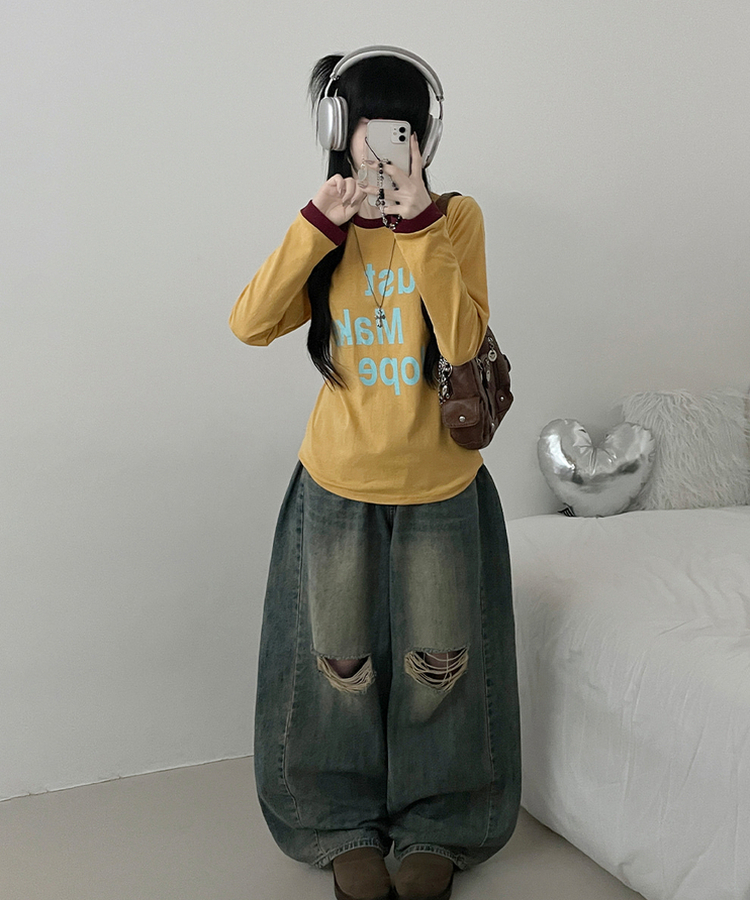 リンガールーズ長袖Tシャツ YELLOW