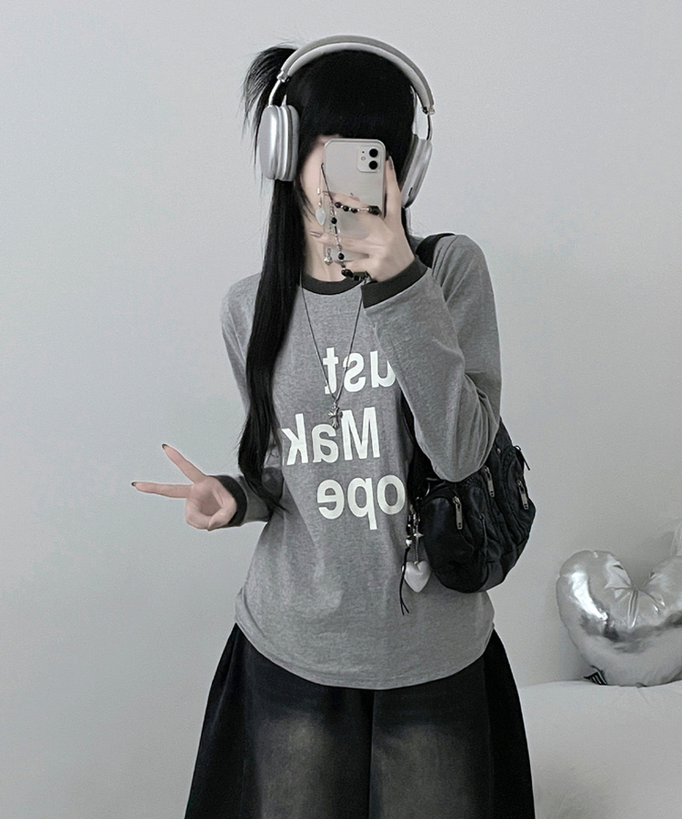 リンガールーズ長袖Tシャツ GREY