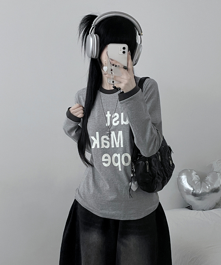 リンガールーズ長袖Tシャツ GREY