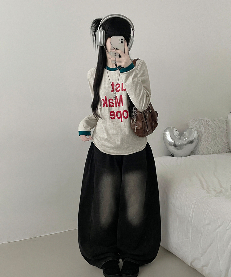 リンガールーズ長袖Tシャツ OATMEAL