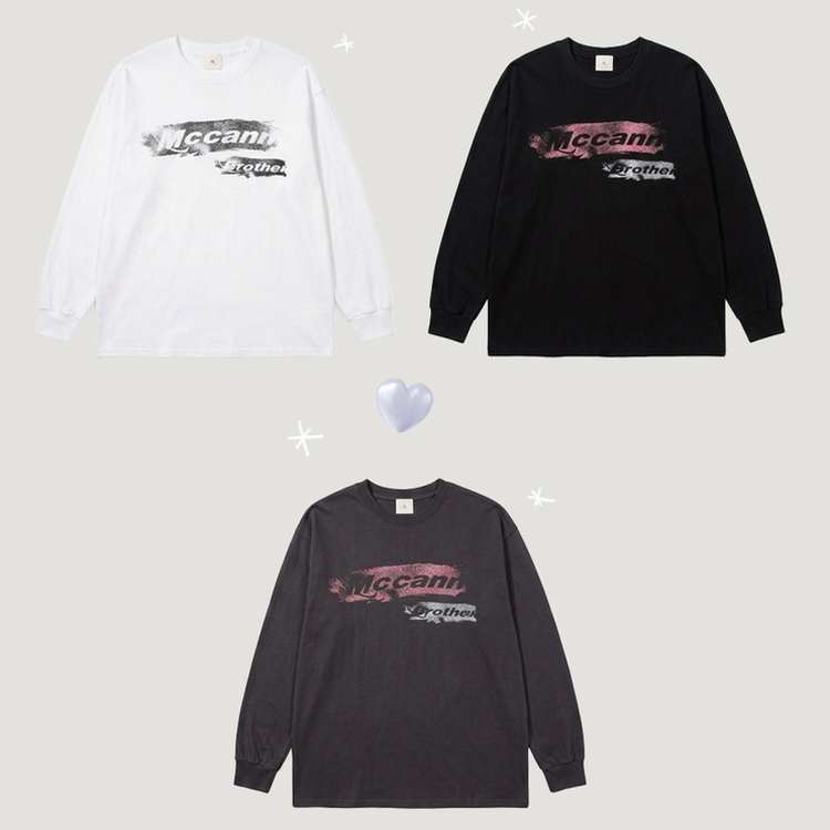 ビンテージグラフィック長袖Tシャツ