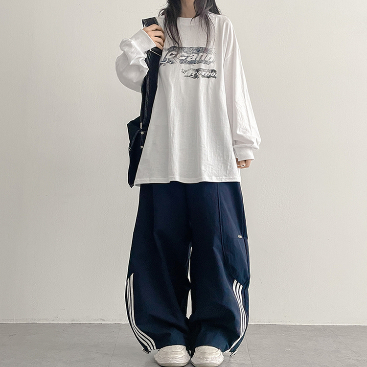 アノラックラインスポーティパンツ NAVY