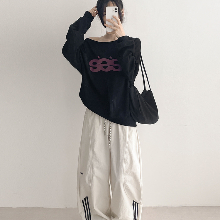 アノラックラインスポーティパンツ IVORY