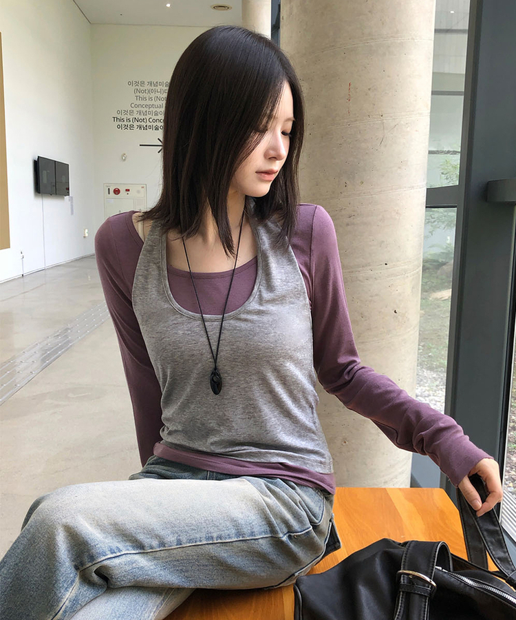 【丈別】リブバンドブーツカットデニムパンツ BLUE DENIM