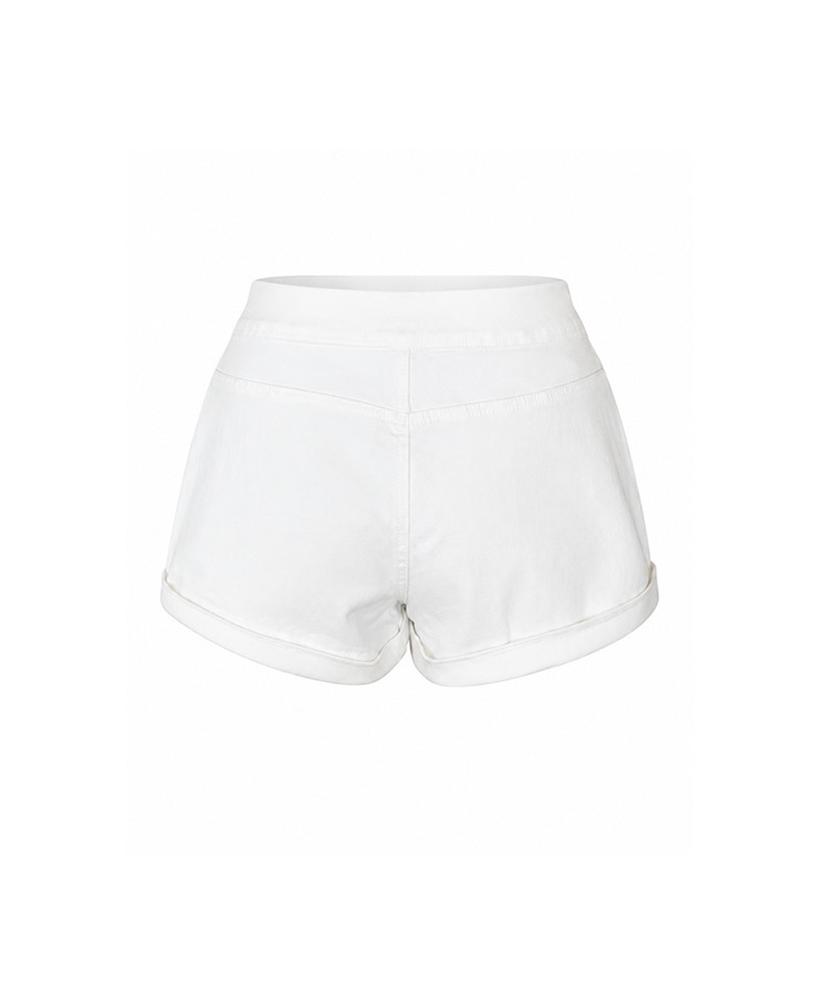 ロールアップコットンショートパンツ