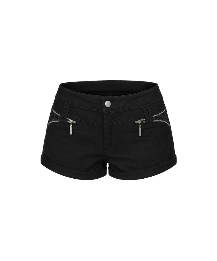 ロールアップコットンショートパンツ