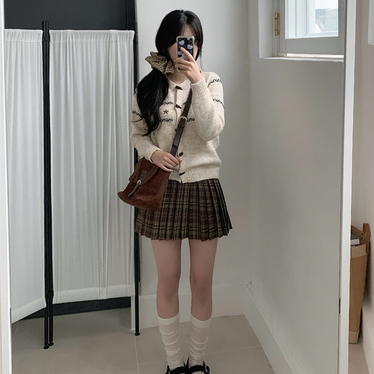 ノルディックルーズウールダッフルカーディガン BEIGE