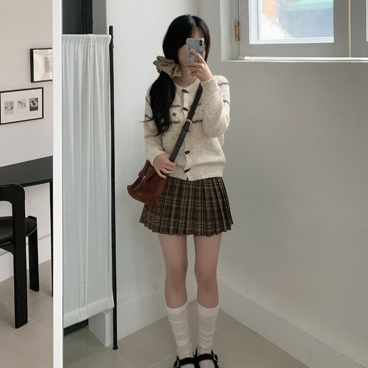 ノルディックルーズウールダッフルカーディガン BEIGE