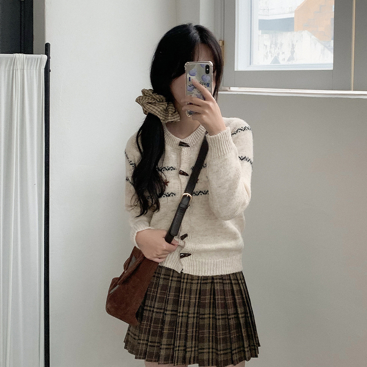 ノルディックルーズウールダッフルカーディガン BEIGE