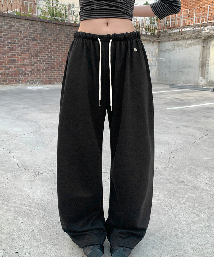 ワイドトレーニングパンツ(6color) BLACK