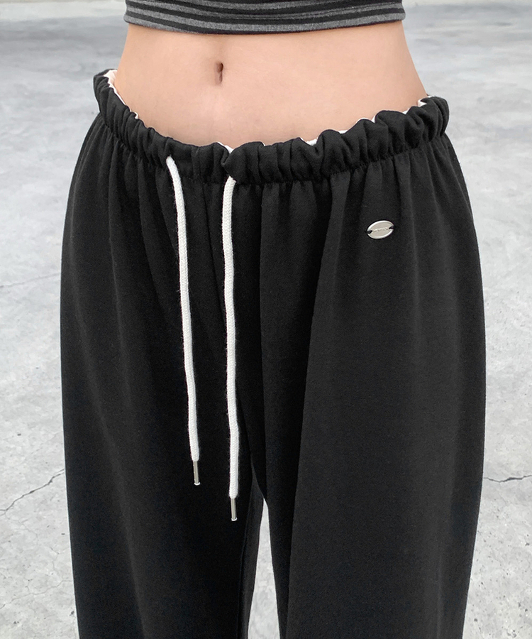 ワイドトレーニングパンツ(6color) BLACK