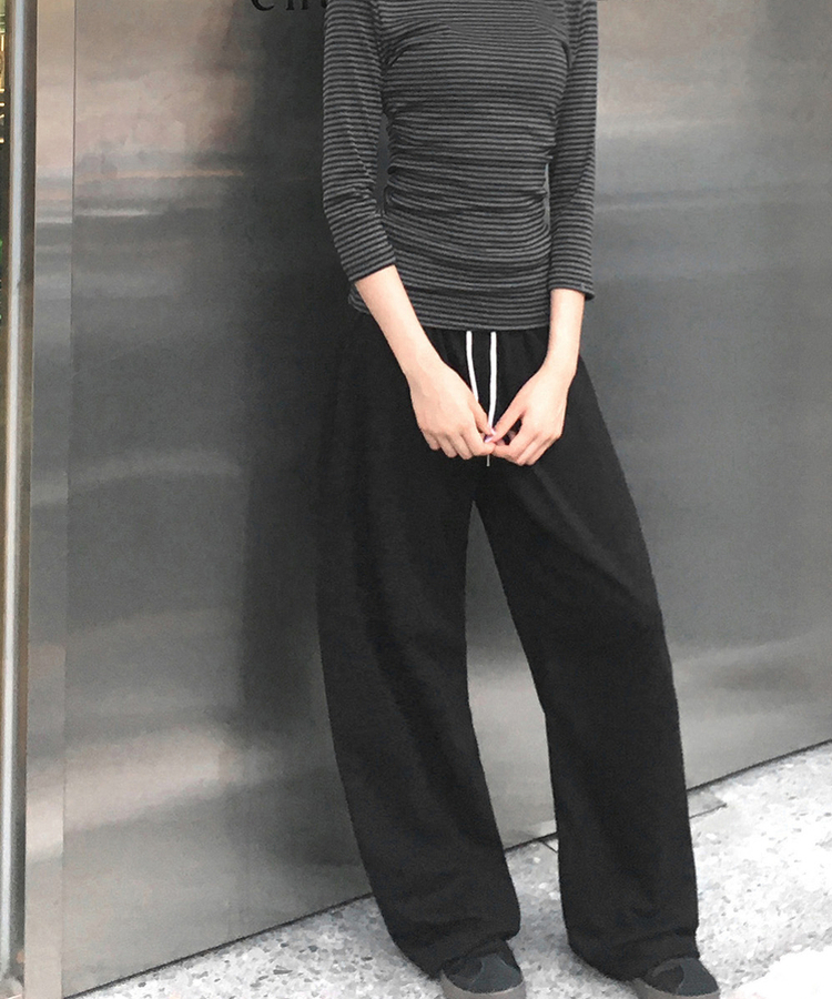 ワイドトレーニングパンツ(6color) BLACK