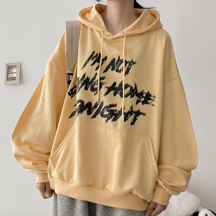オーバーサイズフードトレーナー(6color) YELLOW