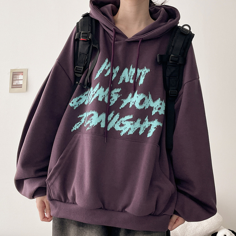 オーバーサイズフードトレーナー(6color) PURPLE
