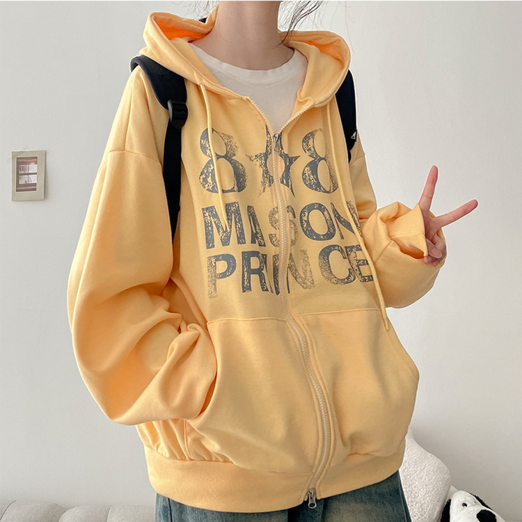 オーバーサイズフードトレーナー(5color) YELLOW