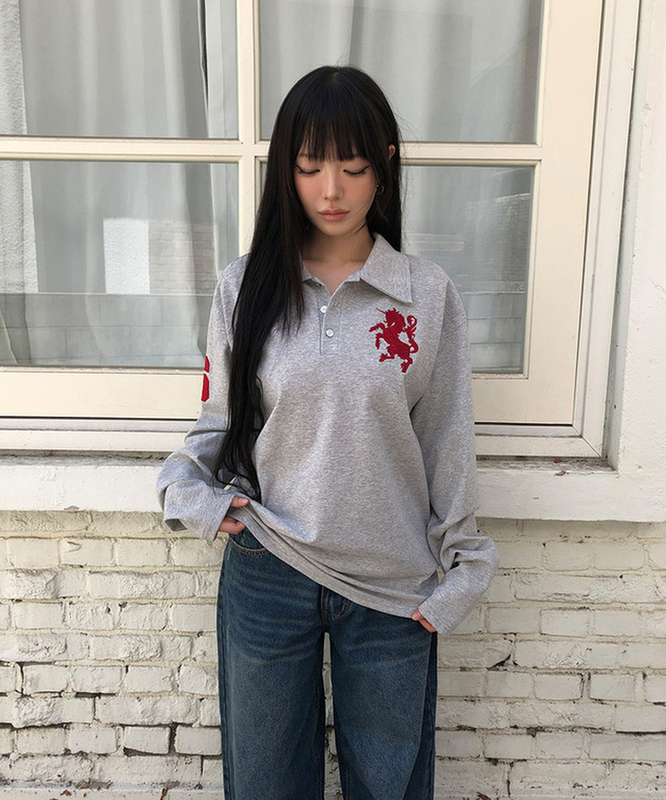 ロングスリーブTシャツ(9color) GREY