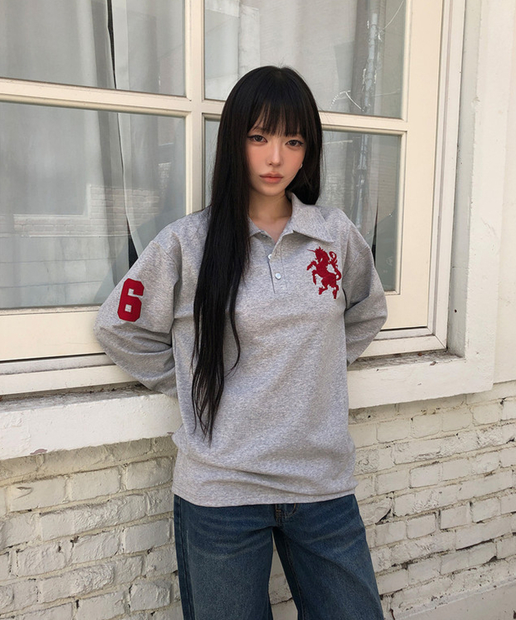 ロングスリーブTシャツ(9color) GREY