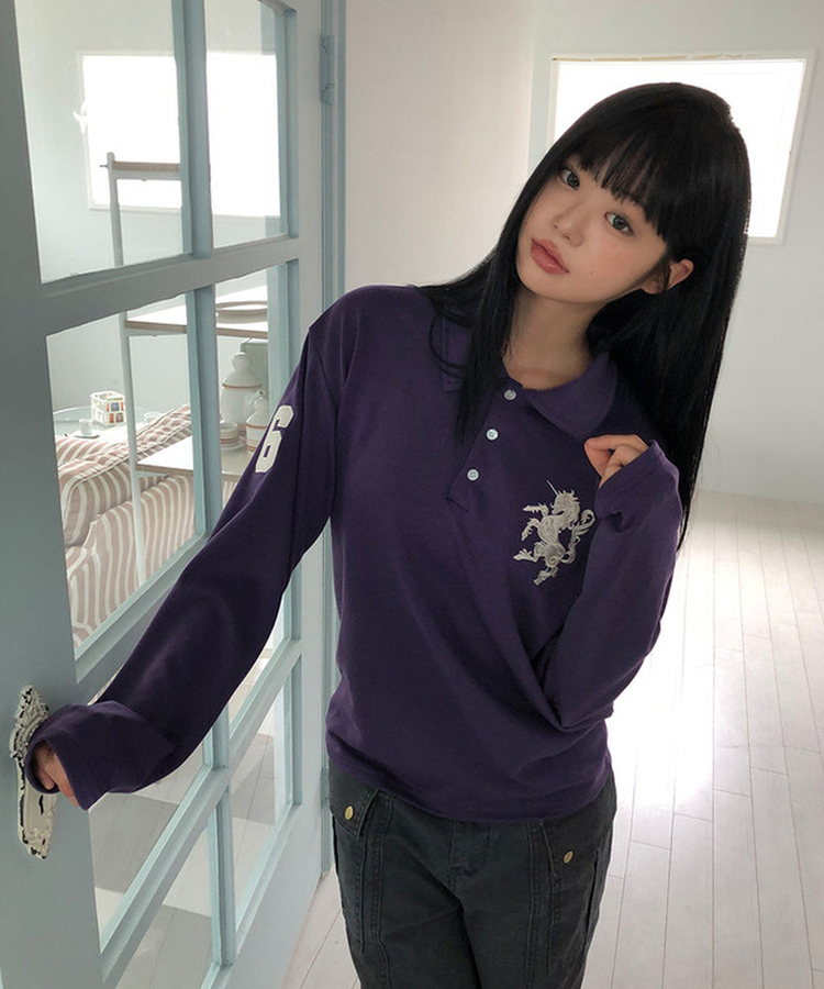 ロングスリーブTシャツ(9color) PURPLE