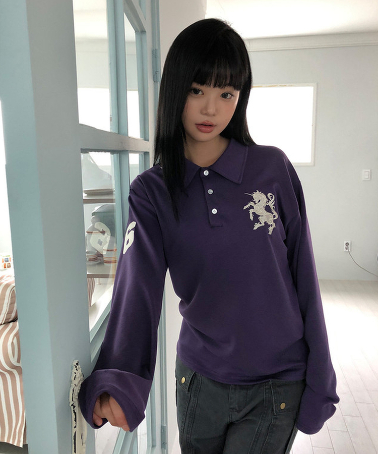 ロングスリーブTシャツ(9color) PURPLE
