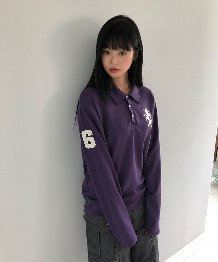 ロングスリーブTシャツ(9color) PURPLE