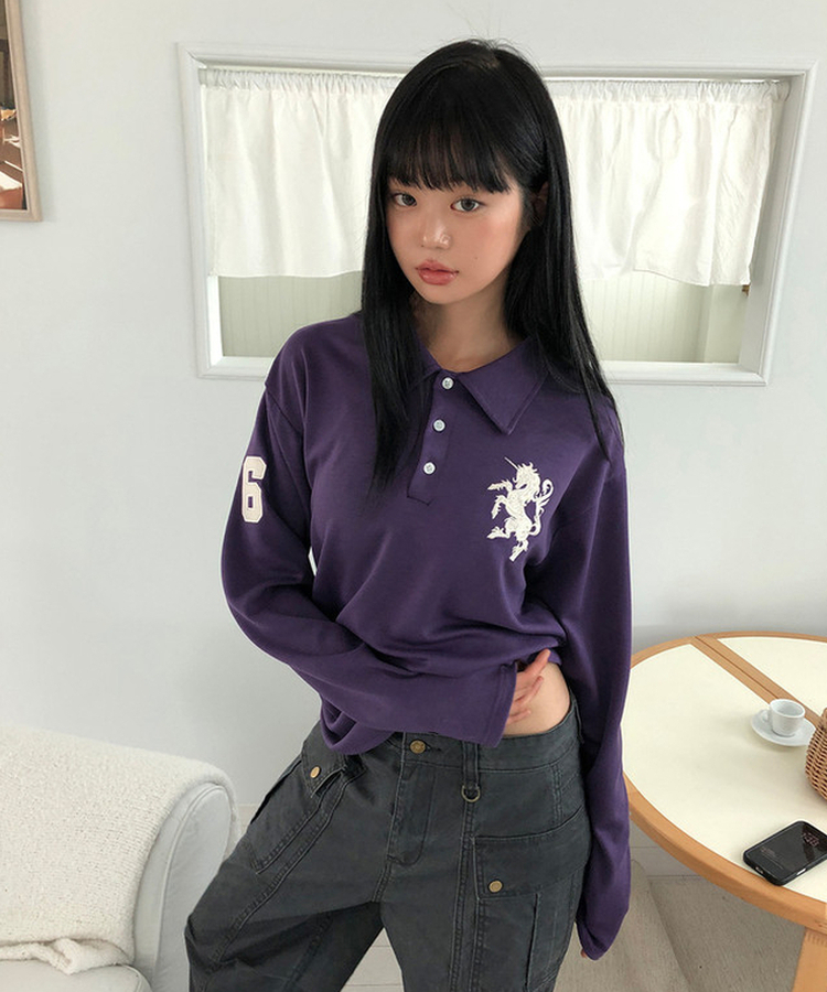 ロングスリーブTシャツ(9color) PURPLE