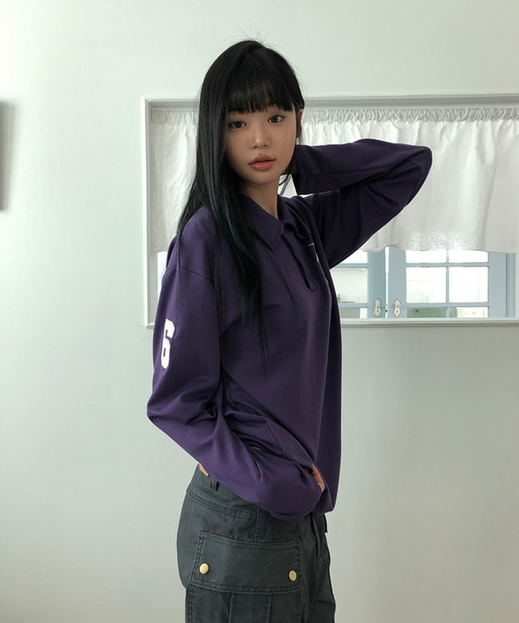 ロングスリーブTシャツ(9color) PURPLE