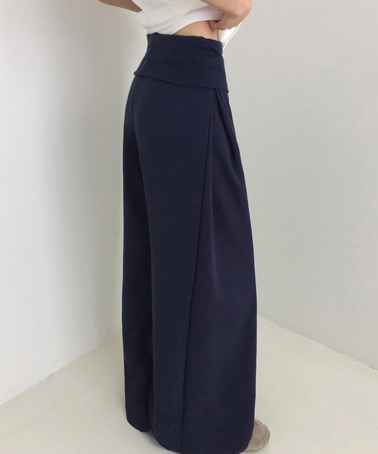 【丈別】シャーリングワイドトレーニングパンツ(5color) NAVY
