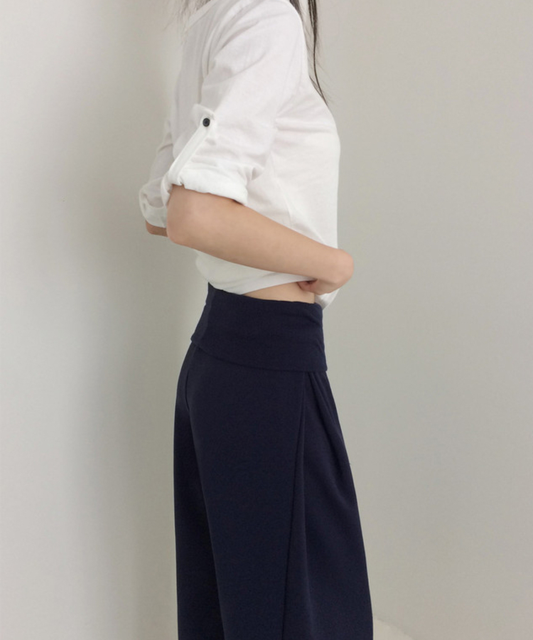 【丈別】シャーリングワイドトレーニングパンツ(5color) NAVY
