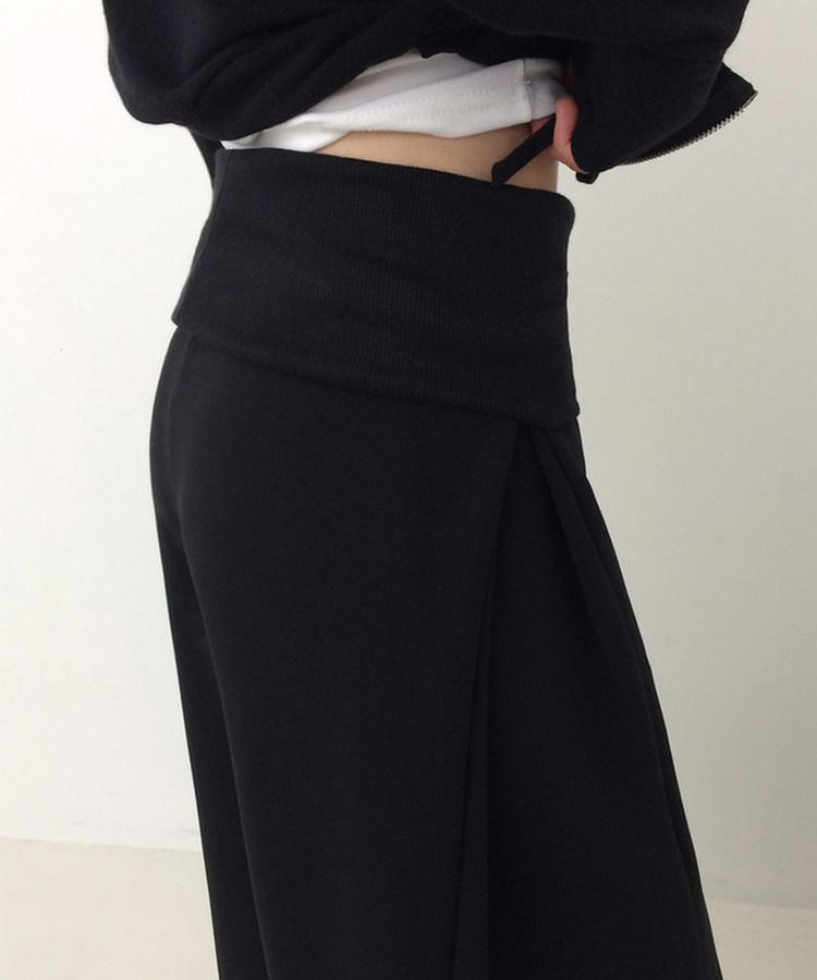 【丈別】シャーリングワイドトレーニングパンツ(5color) BLACK