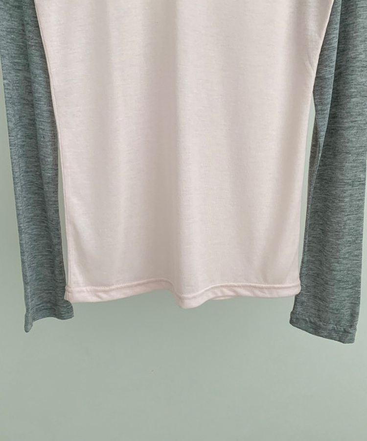 Vネックルーズ長袖Tシャツ(7color)