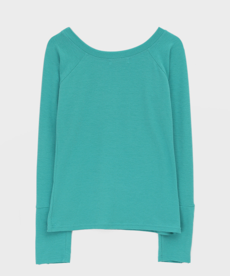 ワンショルダー長袖Tシャツ