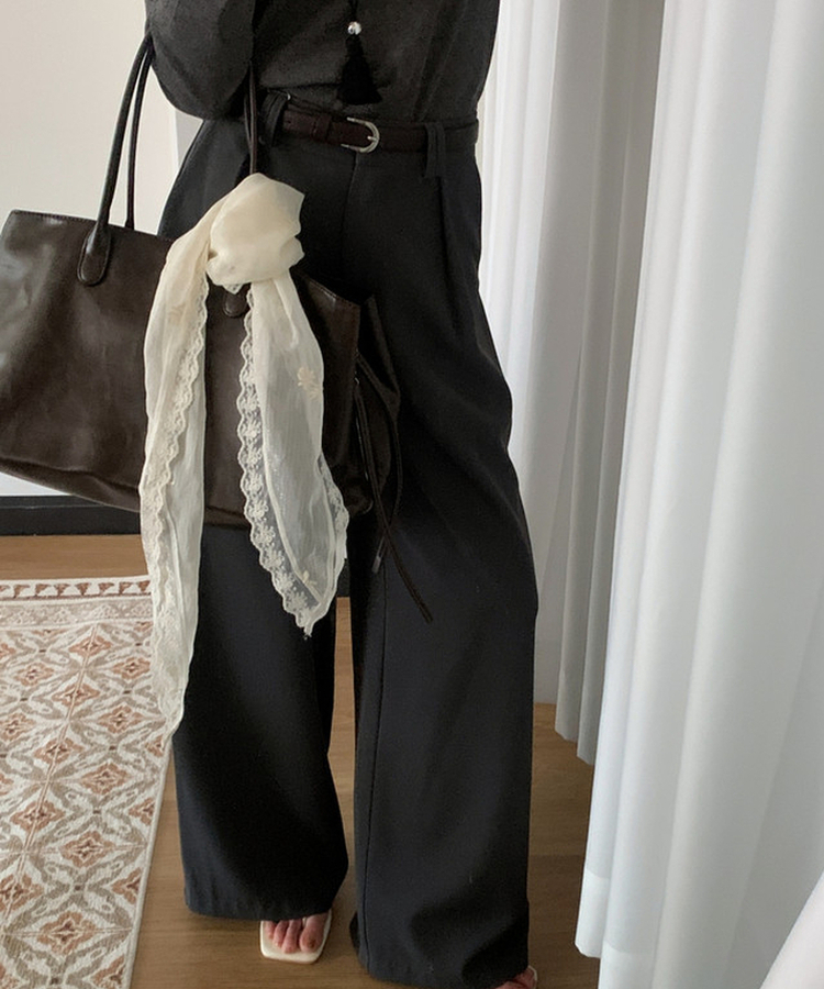 ポケットレザーショルダーバッグ BROWN