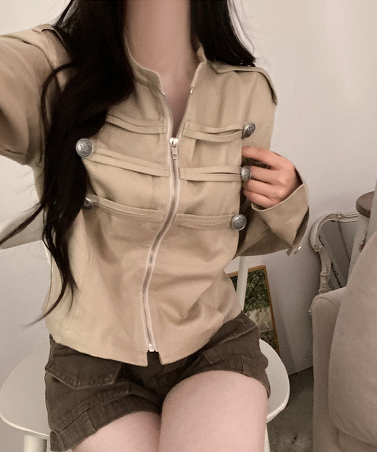 ナポレオンクロップドジャケット BEIGE