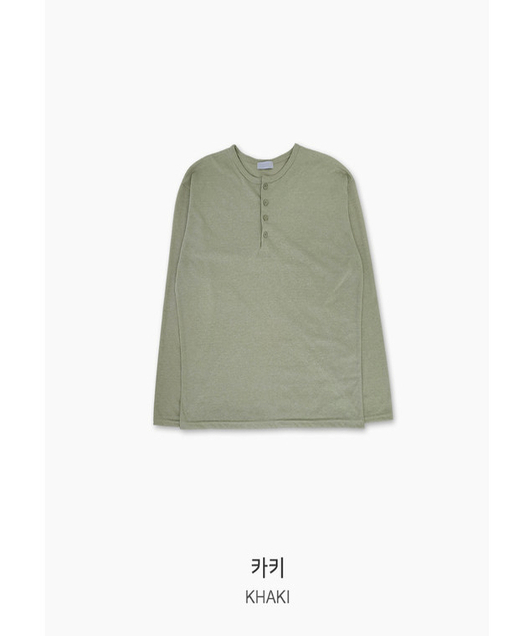 レイヤードヘンリーネックTシャツ(8color)