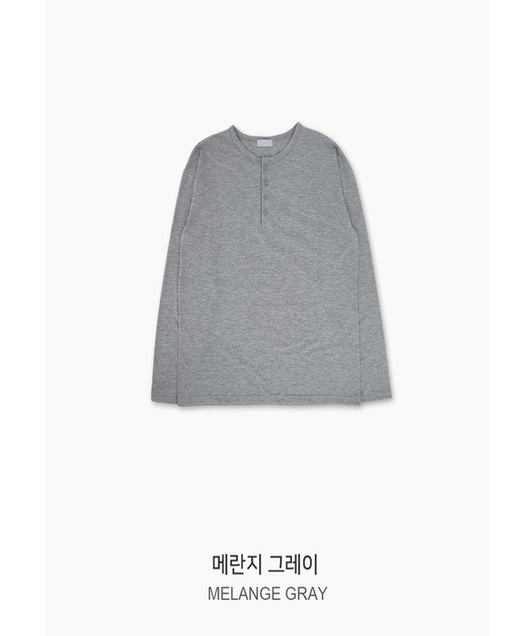 レイヤードヘンリーネックTシャツ(8color)