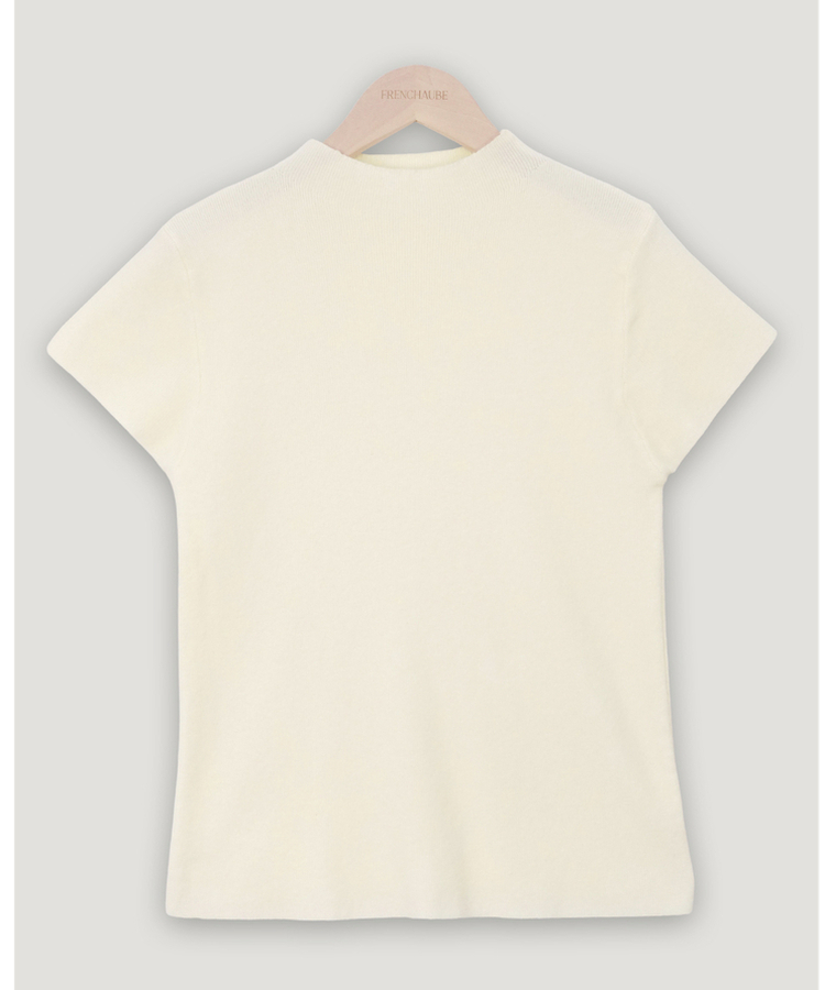 ハイネックキャップスリーブニット(9color)