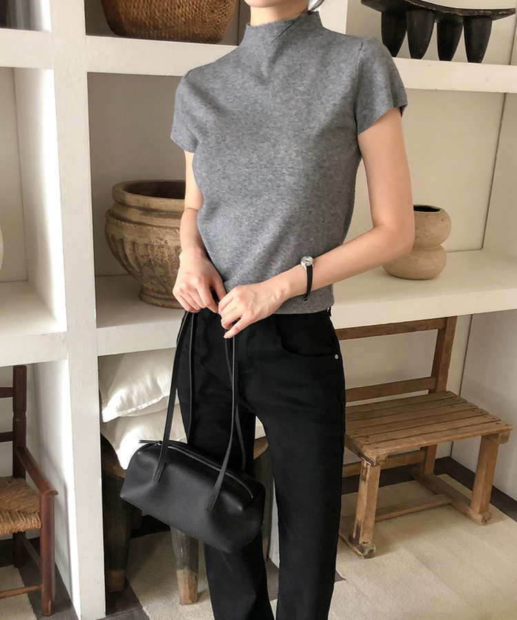 【丈別】ローライズブーツカットパンツ BLACK