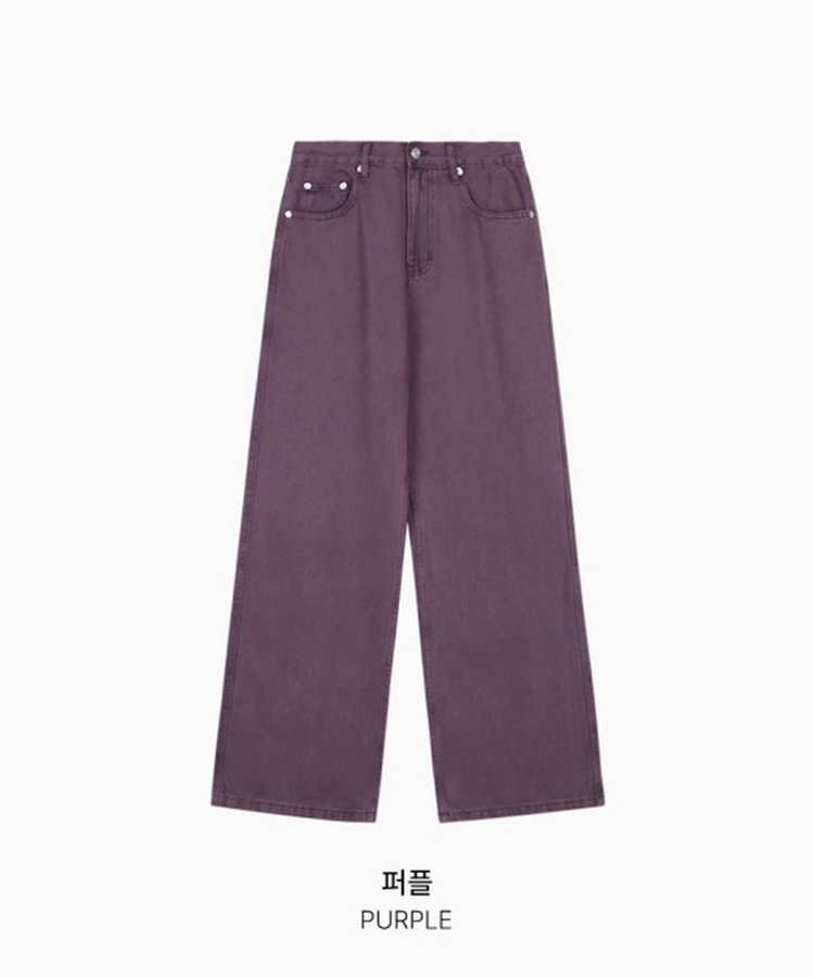【丈別】コットンストレートウォッシングパンツ