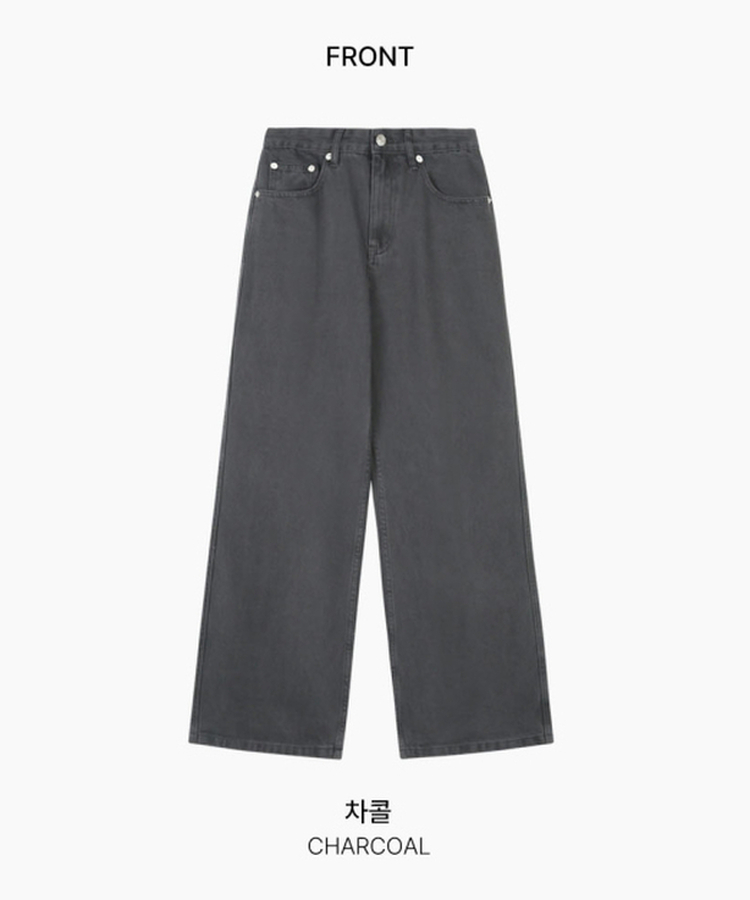 【丈別】コットンストレートウォッシングパンツ